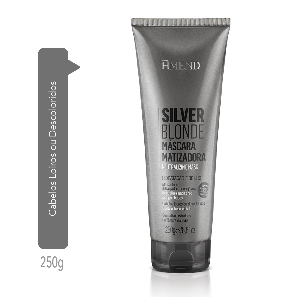 Máscara Matizadora Amend Silver Blonde 250g
